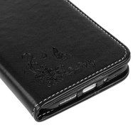 LG G5 Case,LG H868 Case - Wallet Folio Flip Magnetic Smart Closure Embossed Butterflies PU Leather Case with Stand... N58