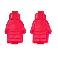 Large Figure Silicone Cake Baking, Gummy Candy, Jello Mold &amp; Ice Cube Tray For Lego Lovers (2 Pieces) N3