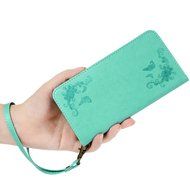 LG G5 Case,LG H868 Case - Wallet Folio Flip Magnetic Smart Closure Embossed Butterflies PU Leather Case with Stand... N61