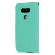 LG G5 Case,LG H868 Case - Wallet Folio Flip Magnetic Smart Closure Embossed Butterflies PU Leather Case with Stand... N63