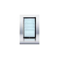 Summit SCR500BLBI7SH: Commercially listed 20&quot; wide glass door all-refrigerator for built-in use, auto defrost... N4