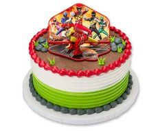 DecoPac Power Rangers Dino Charge Zord Cake Topper Set, Red N2