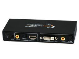 Monoprice 105369 DVI &amp; S/PDIF Digital Coax Optical TOSLINK Audio to HDMI Converter N2