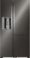 LSXS26386D 36" Freestanding Side by Side Refrigerator with 26.1 cu. ft. Capacity, in Black Stainless Steel