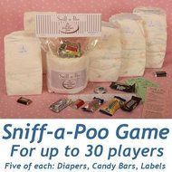 Baby Shower Sniff-A-Poo Candy Bar Game for 30