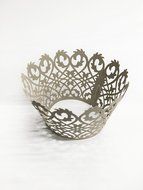 HUAL Cupcake Wrappers 50 Filigree Artistic Bake Cake Paper Cups Lace Laser Cut Liner Baking Cup Muffin Case Trays... N25
