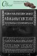 Cybrtrayd K137 Golden Ticket Chocolate Candy Mold with Exclusive Cybrtrayd Copyrighted Chocolate Molding Instructions