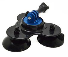 ProGear Blue Heavy Duty Car Or Glass Suction Cup Mount For GoPro Hero 4/3+/3/2/1