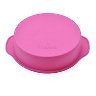 20cm (8 Inches) Silicone Round Cake Pan with Handle Suitable for All Types of Baking and Roasting Silicone Round... N3