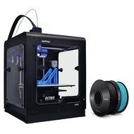 Zortrax M200 3D Printer Bundle with Octave Door Set &amp; 2 Spools Z-ABS Filament - Black and Sky Blue
