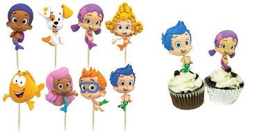 Bubble Guppies Cupcake Toppers