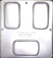 Rectangle Soap Mold 4&quot; x 2 1/4&quot; Chocolate Candy Mold for Soap or Chocolate 010