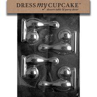 Dress My Cupcake Chocolate Candy Mold, Bowling Pin, Ball