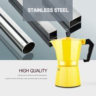 Hmlai Hot Sale 240 ML Aluminum Moka Express Made in Italy 6 Cup Stovetop Espresso Maker + One Coffee Spoon (stainess... N8