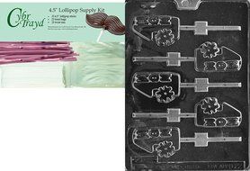 Cybrtrayd D022 Chocolate Candy Mold, No.1 Mom Lolly Dads and Moms N3