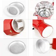 Hmlai Hot Sale 240 ML Aluminum Moka Express Made in Italy 6 Cup Stovetop Espresso Maker + One Coffee Spoon (stainess... N14