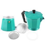 Hmlai Hot Sale 240 ML Aluminum Moka Express Made in Italy 6 Cup Stovetop Espresso Maker + One Coffee Spoon (stainess... N16