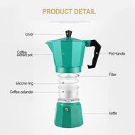 Hmlai Hot Sale 240 ML Aluminum Moka Express Made in Italy 6 Cup Stovetop Espresso Maker + One Coffee Spoon (stainess... N17