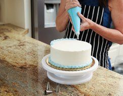 Best Cake Decorating Kit by Baking Partners - White - Professional 26 Piece Numbered Piping Tip Set - Comes With... N5