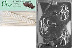 Cybrtrayd J043 School Bus Lolly Chocolate Candy Mold with Exclusive Cybrtrayd Copyrighted Chocolate Molding Instructions N4