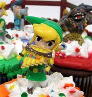 Legend of Zelda Birthday CUPCAKE Topper Set Featuring Link, Zelda, Phantom, Bryne, Anjean, Chancellor Cole, Big... N7