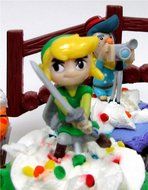 Legend of Zelda Birthday CUPCAKE Topper Set Featuring Link, Zelda, Phantom, Bryne, Anjean, Chancellor Cole, Big... N8