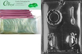 Cybrtrayd D078 Tea Cup Chocolate Candy Mold with Exclusive Cybrtrayd Copyrighted Chocolate Molding Instructions N3