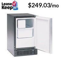 Marvel 15iM-BS-F-L Indoor Compact Crescent Ice Machine, Left Hinge, 15-Inch, Stainless Steel N2