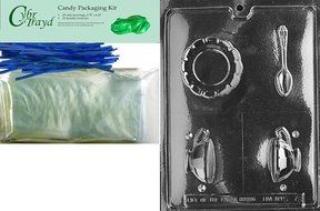 Cybrtrayd D078 Tea Cup Chocolate Candy Mold with Exclusive Cybrtrayd Copyrighted Chocolate Molding Instructions N5
