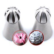 UTEN 12pcs Stainless Steel Russian Piping Nozzles Set DIY Pastry Icing Cake Decorating Tool (silver) N12