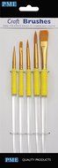 Knights Bridge Global PME Craft Brushes for Food Decoration, Set of 5 N2