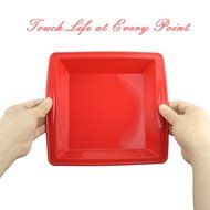 Silicone Cake Pan, 8.5&quot; Silivo Square Cake Baking Mould, FDA-Approved Non-Stick Bakeware Decorating bread Pan,... N6