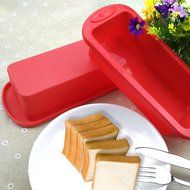 Silicone Cake Pan, 8.5&quot; Silivo Square Cake Baking Mould, FDA-Approved Non-Stick Bakeware Decorating bread Pan,... N7