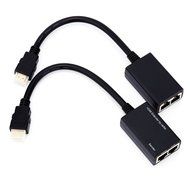 HDMI Extender Over RJ45 CAT5e CAT6 Cable UTP LAN Ethernet Balun Extender Repeater Cable-1080P 3D-30m N8