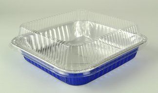 Ez Foil/Reynolds 00ZR92520000 EZ Foil Disposable Square Cake Pan With Lid, Non-Stick, 8 x8 x 2-In., 3-Pk. - Quantity 9
