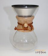 Washable &amp; Reusable Stainless Steel Cone Coffee Filter Fits Chemex 6, 8 &amp; 10 Cup Coffee Makers, Designed &amp; Engineered... N3