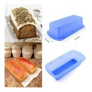 Food-Grade Silicone Loaf Square Wave Bottom Bread Cake Mold Baking Pan 49 inch Baking Supplies N4