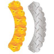 Fire Truck Flame Theme Cupcake Wrappers, Blaze, Confetti Couture Party Supplies, 36 Wraps N5