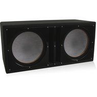 Belva Dual 12-inch Car Subwoofer Box Sealed and Ported 3/4-inch MDF Prelined Polyfil Includes Custom Blue Baffle... N7