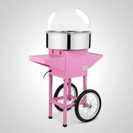 OrangeA 1030 Watts Stainless Steel Cotton Candy Machine with Cart and Cover &ndash; Pink N30