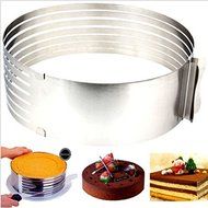 CXLKST Adjustable Circular Layered Mousse Ring 24-30CM Retractable Telescopic N3
