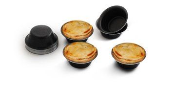 Maxi Nature Pack of 12 Mini Pie Muffin Cupcake Pans egg Tart Bakeware - 3.1 Inch Tins - 12 Molds NonStick Black... N5