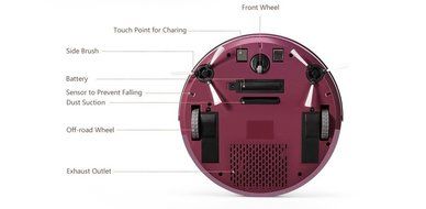 PUPPYOO Intelligent Robotic Vacuum Cleaner Self-Charging &amp; Side Brush for Home Remote Control Household Robot... N7