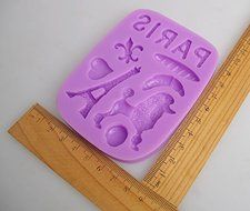 Anyana Eiffel Tower Poodle Silicone Fondant Mold Cake Decorating Pastry Gum Pastry Tool Kitchen Tool Sugar Paste... N2