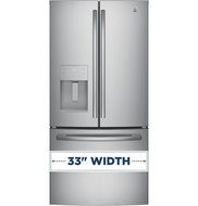 GE GFE24JSKSS 33" French Door Refrigerator with 23.8 cu. ft. Total Capacity, in Stainless Steel N2