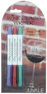 Wine Glass Writer - Drink Marker/Pen - 3 Pack, Metallic Wine Red, Teal, Purple - Holiday Limited Edition by Juvale N2