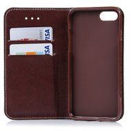 iPhone 7 Case (4.7 inch) - Book Style Wallet Stand Case Magnetic Smart Closure PU Leather Case Shockproof Soft... N14