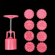 DIY Moon Cake Mold , 2m&sup2; Mooncake Fodant Gift DIY Moon Cake Mold Baking Mold Baking Tool (Square 4 Set) N5