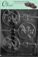 Cybrtrayd H117 Halloween Chocolate Candy Mold, Witch Lolly