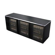 Fagor Refrigeration FBB-95G Three Section Glass Door Refrigerated Food Rated Back Bar Cooler